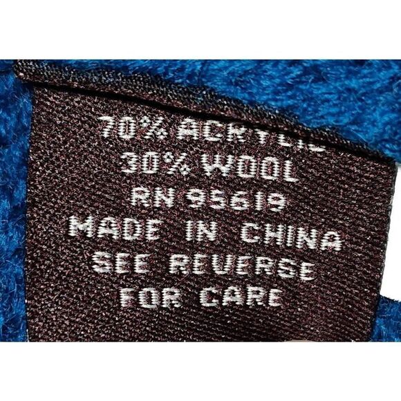 FEVER Sweater Dress Size Small Blue. Wool blend. Front pockets w buttons. - Picture 8 of 9